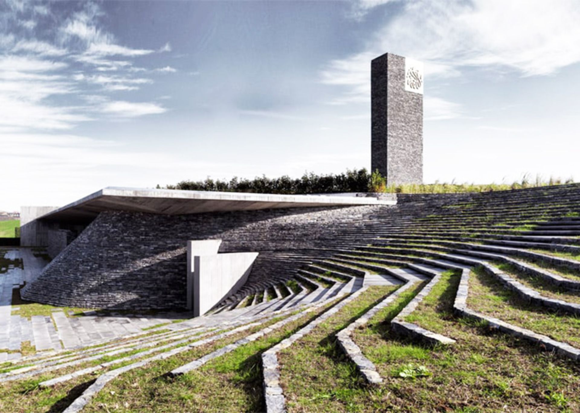 Modern structure and cave like Sanjaklar Mosque in Türkiye