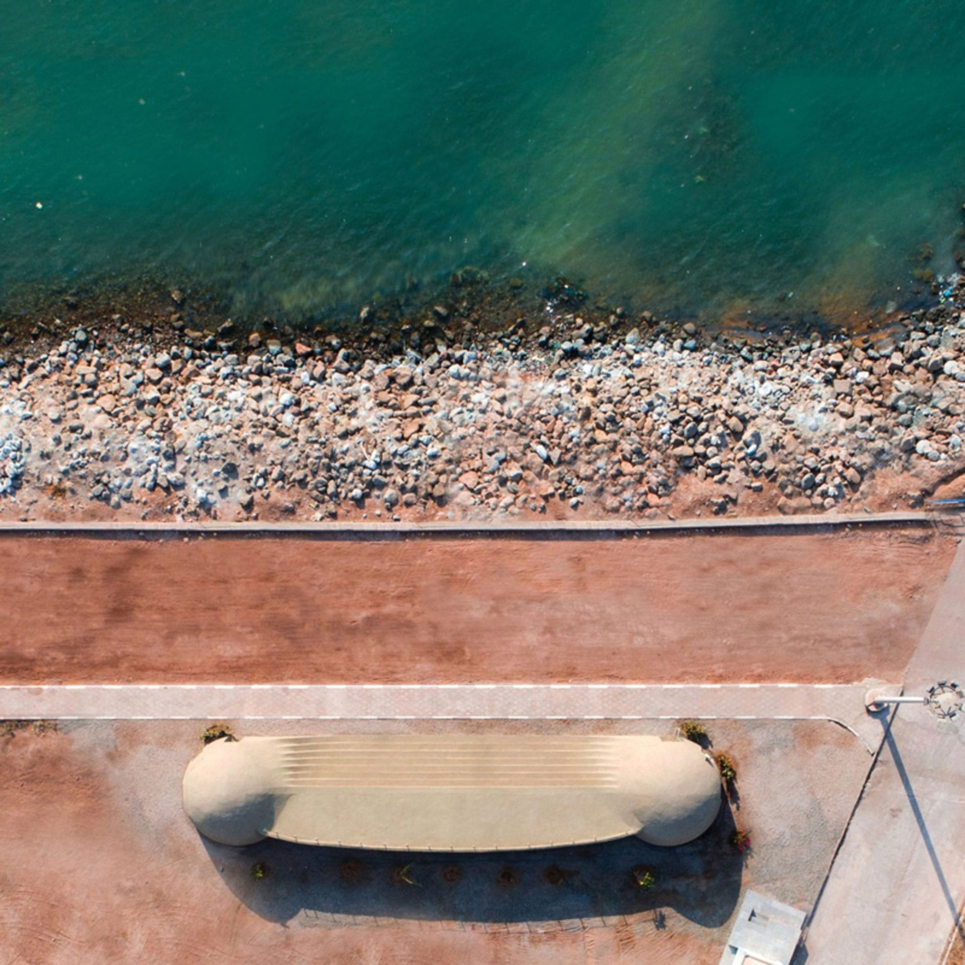 Aerial photo of Rong Cultural Center and Darya Beach