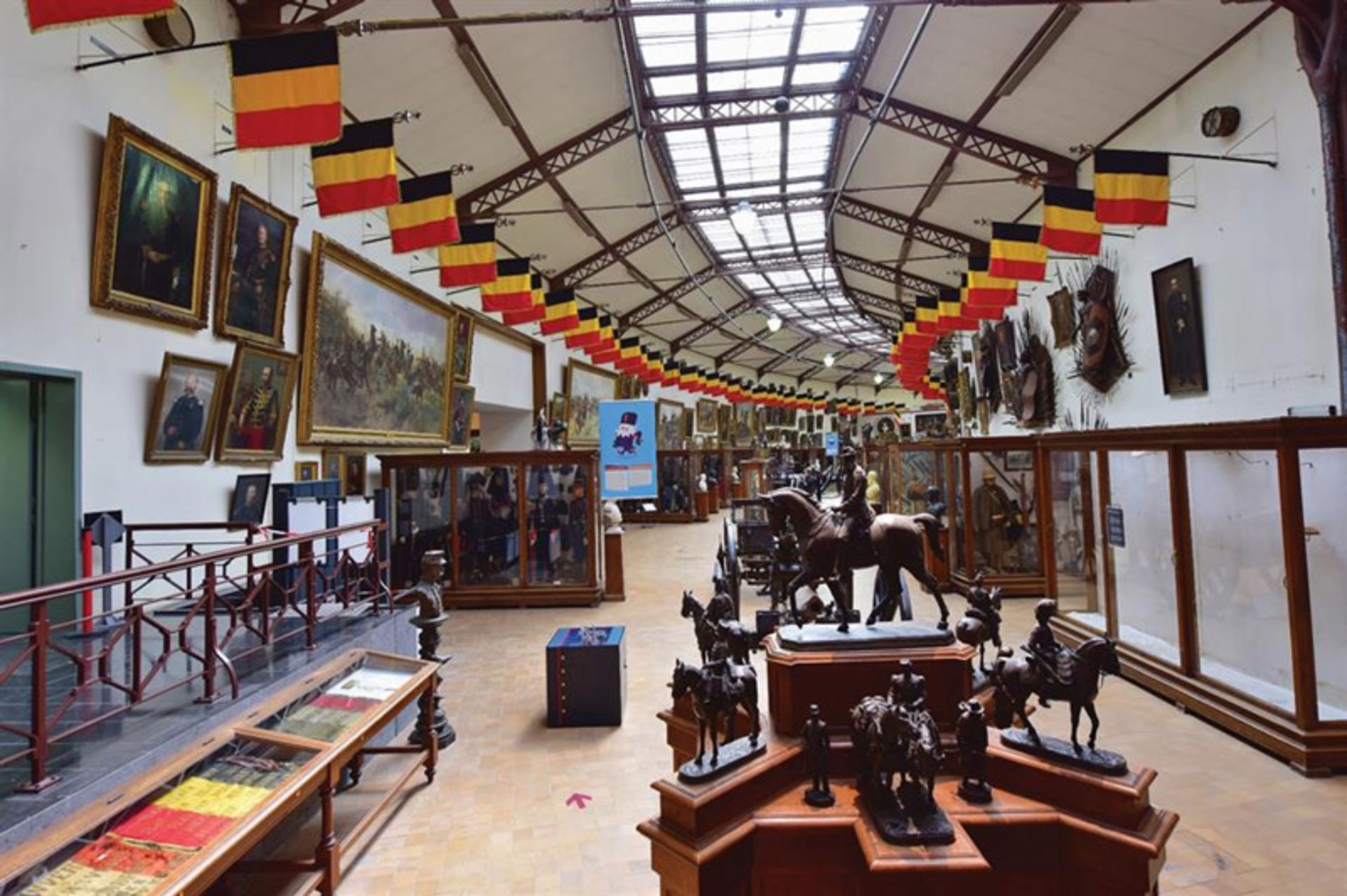The interior of the Royal Military Museum of Belgium