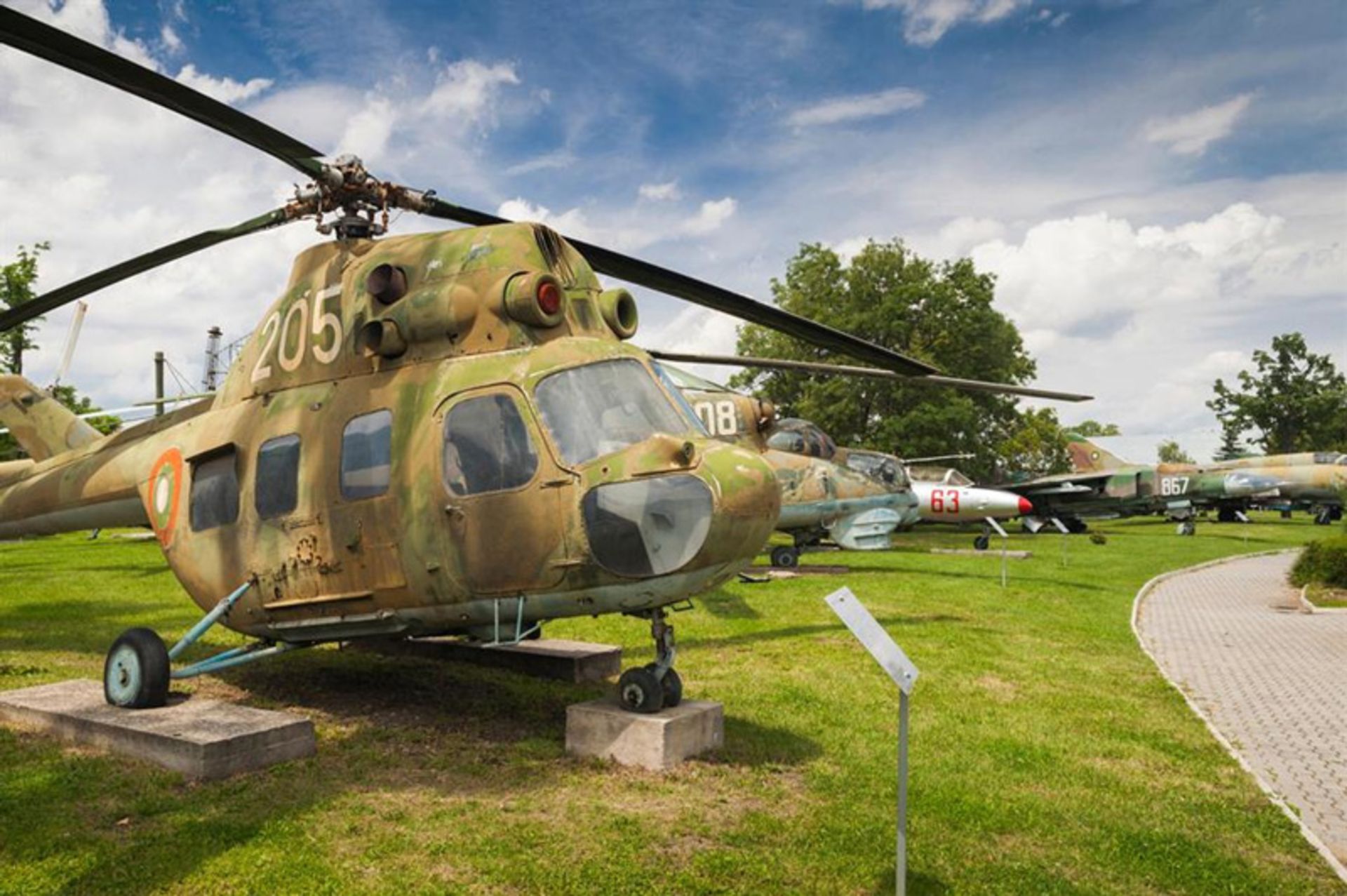 Helicopter in the National Museum of Military History in Sofia