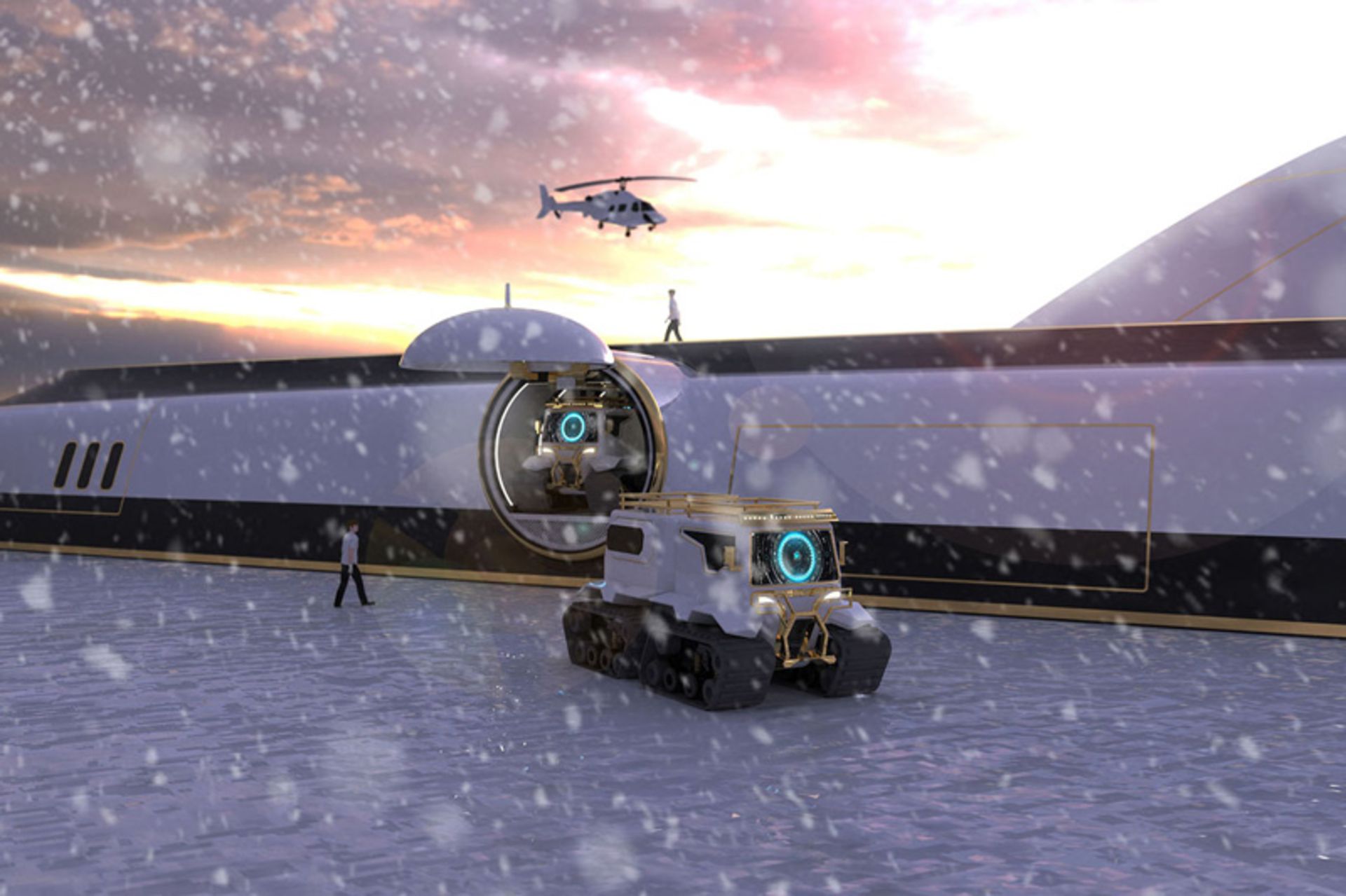 Migalo M5 ship and submarine off-road vehicle