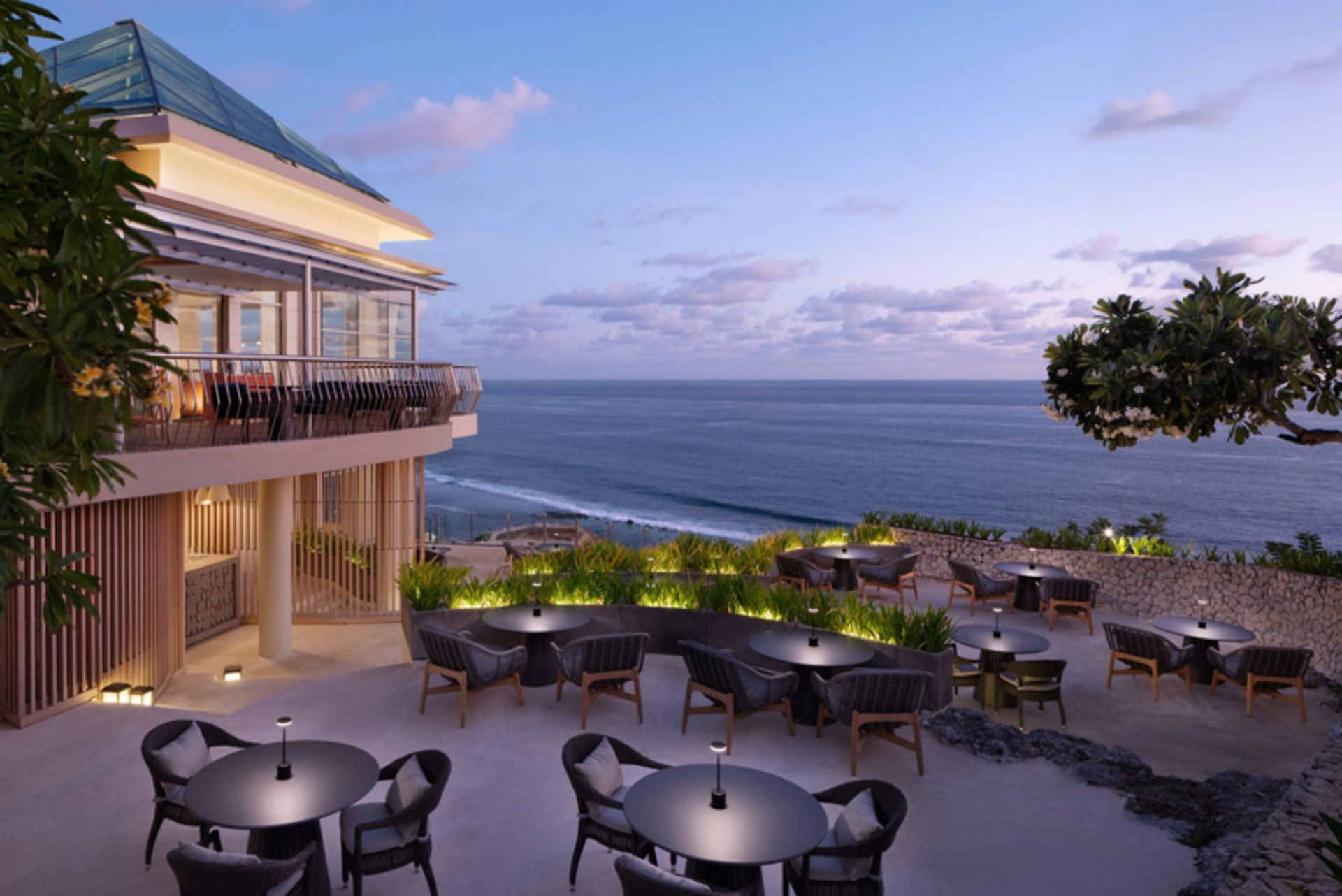 Open air restaurant at Umana Hotel in Bali