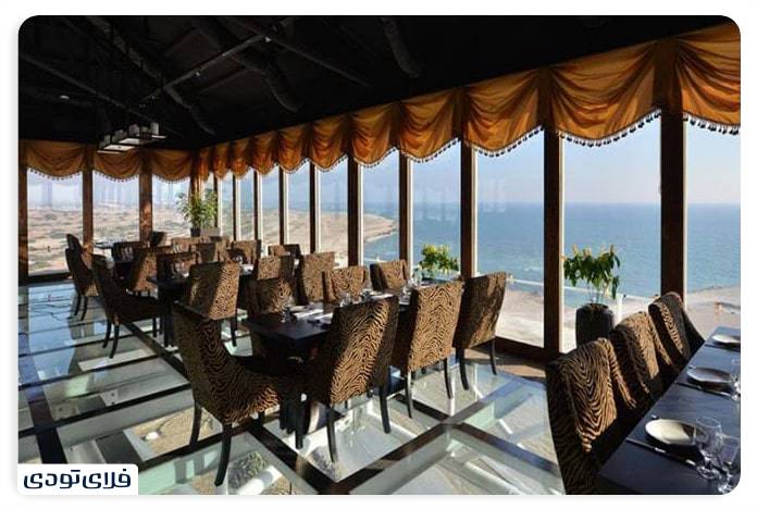 Glass floor restaurant is one of the best restaurants in Kish