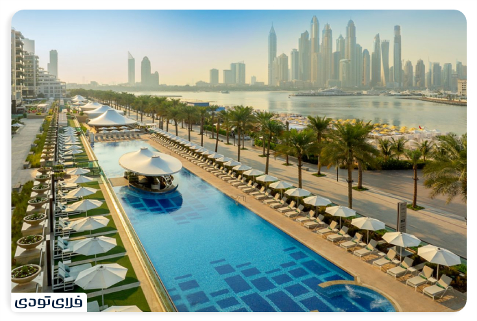 Access routes to Palm Jumeirah Dubai