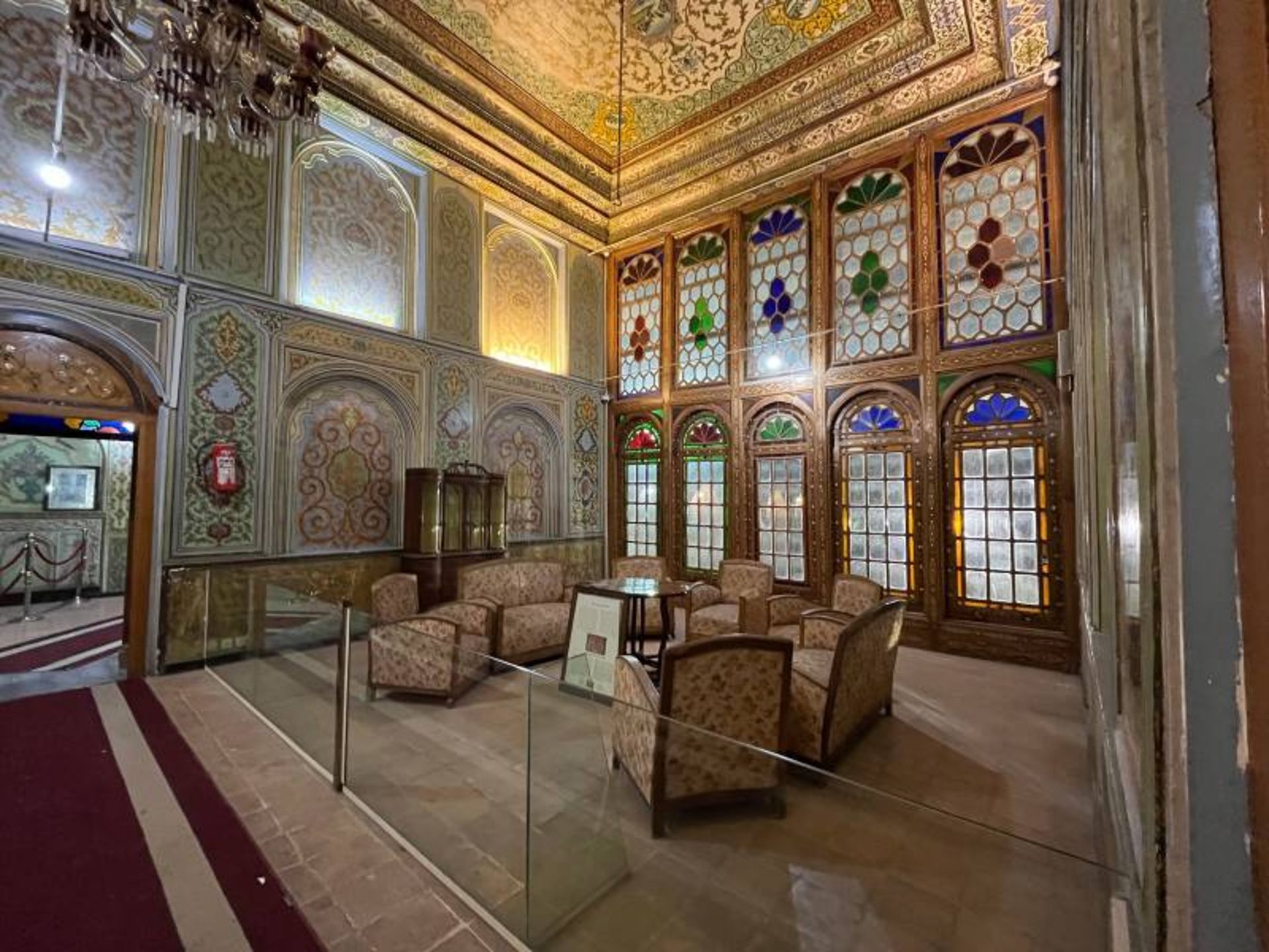 The interior of Narenjestan Garden Mansion, Gavam, Shiraz