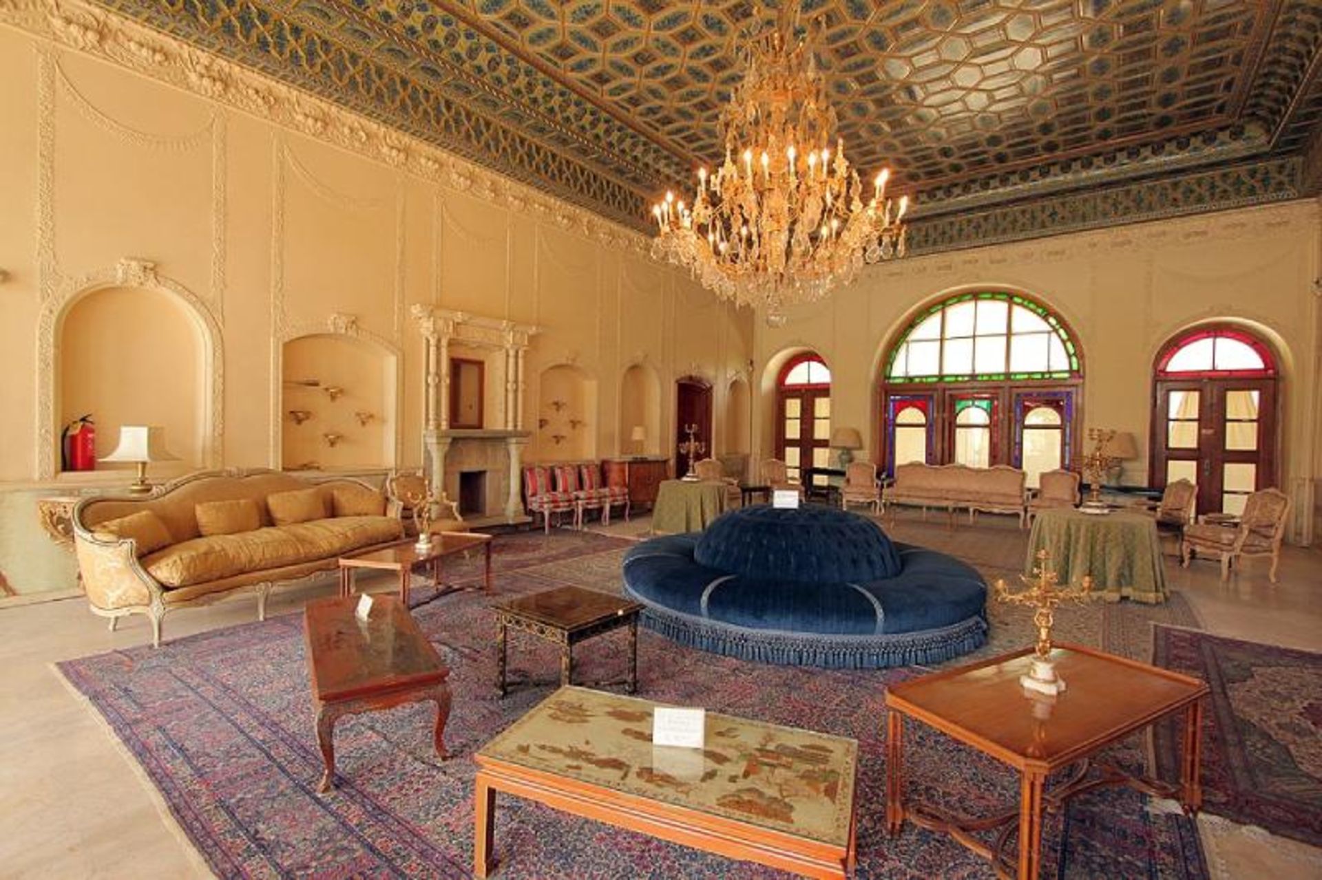 The interior of Afif Abad garden mansion, Shiraz