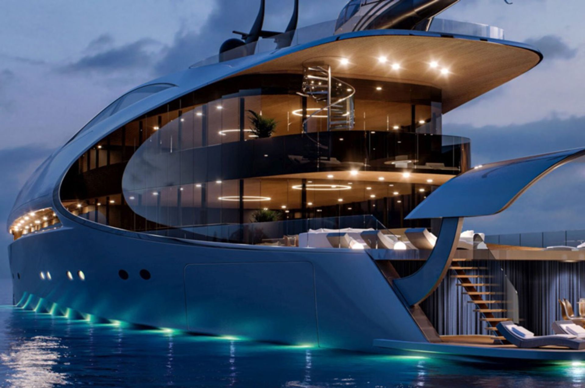 Interior view of Yunique 71 cruise ship