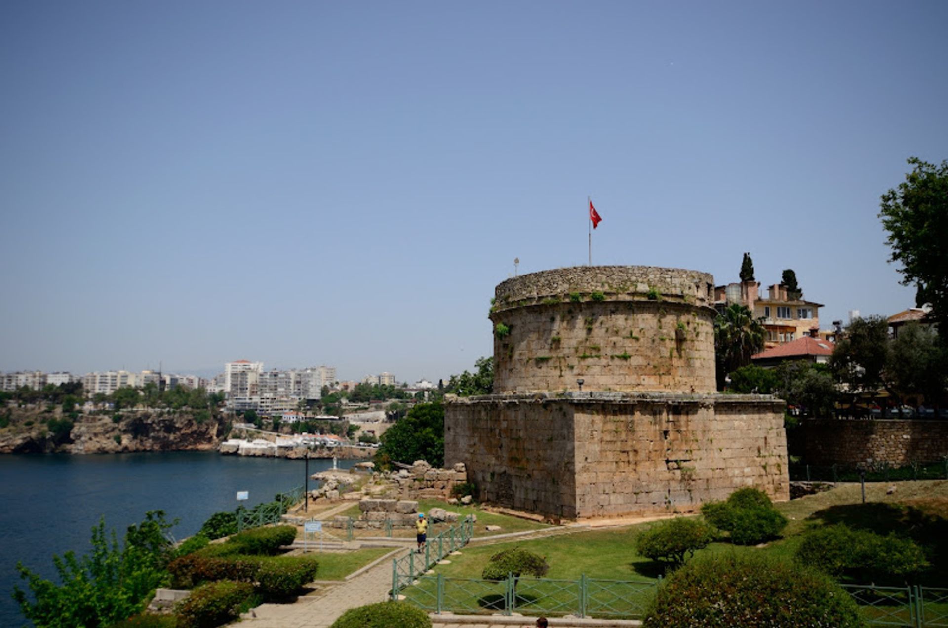 The green nature of Antalya in the summer season