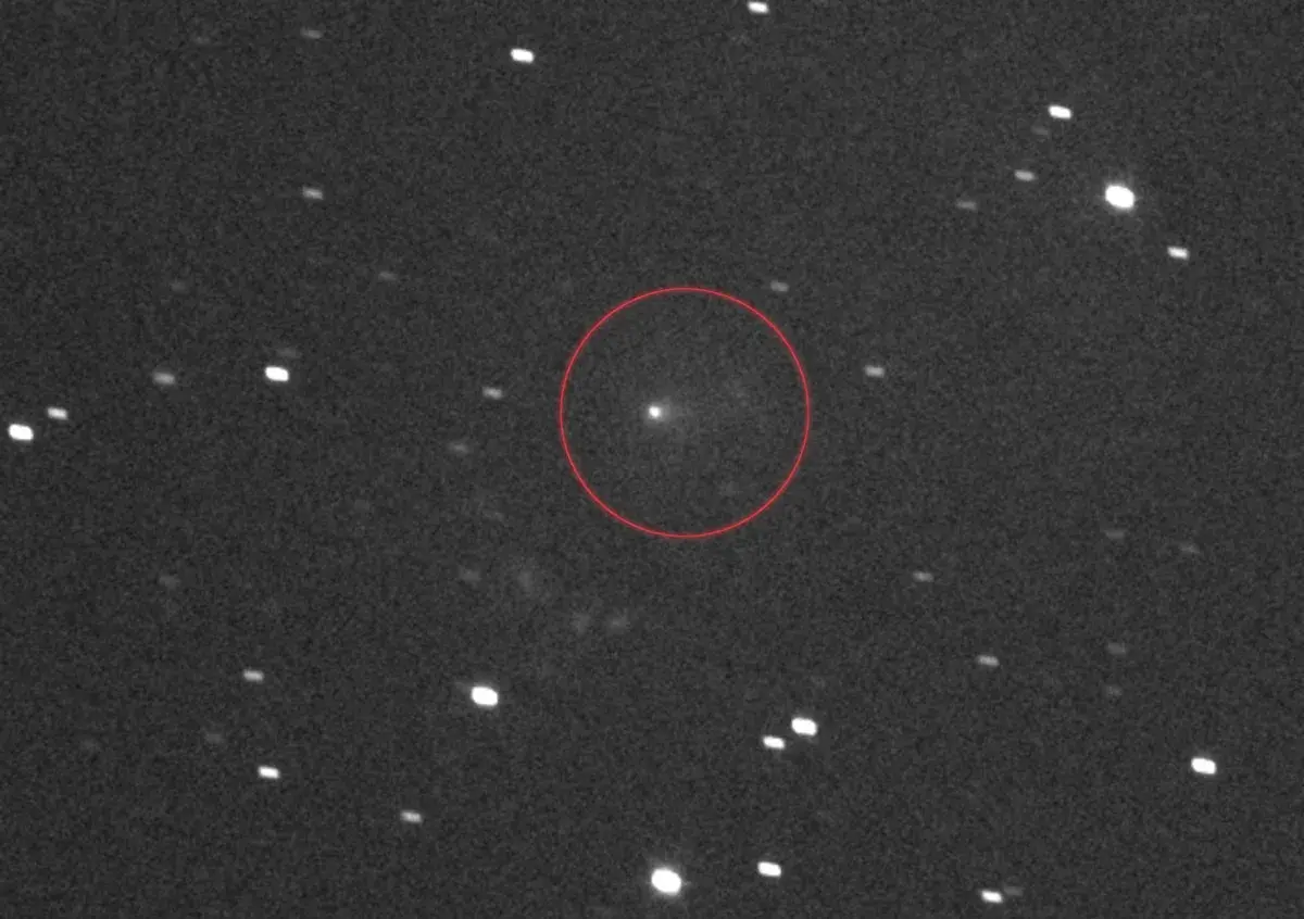 Comet Atlas as seen by the Lucy spacecraft