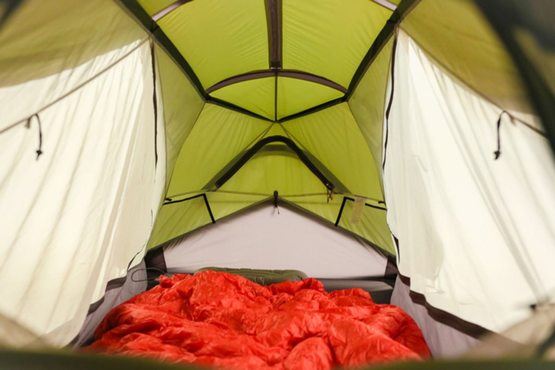 The interior of the tent and sundae