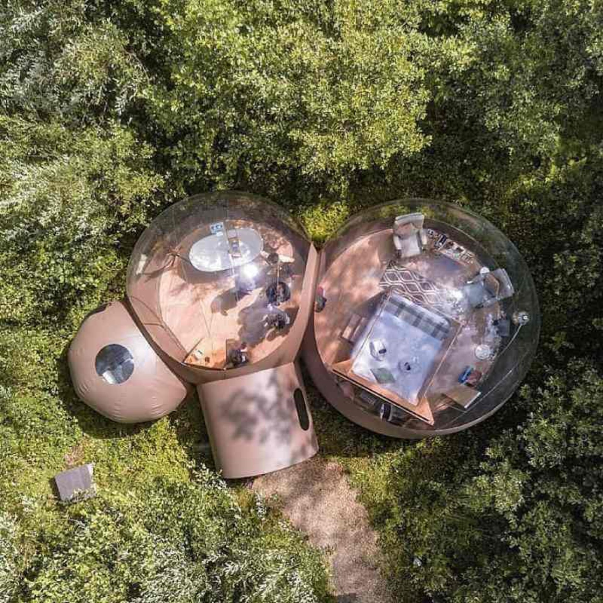 Aerial view of Finlough housing units in Northern Ireland