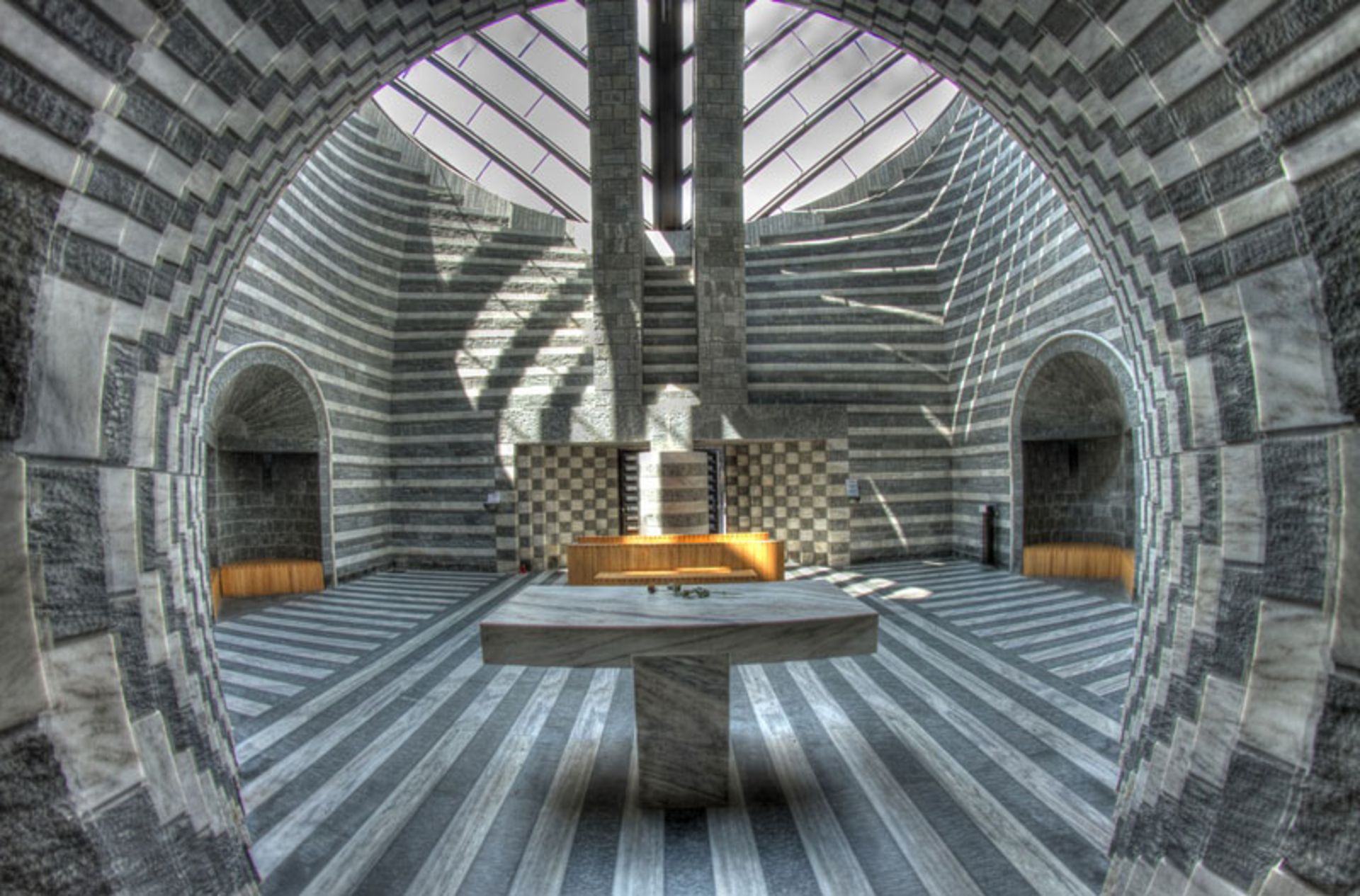 The interior of the Mugno church