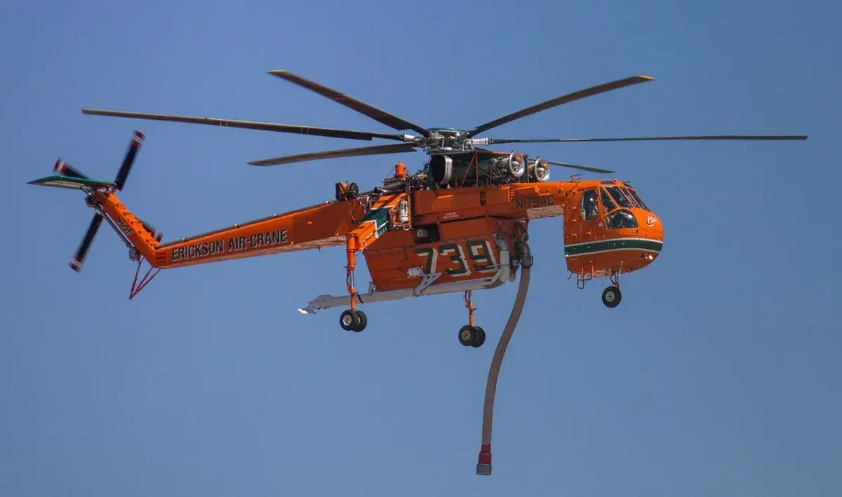 Sky crane helicopter