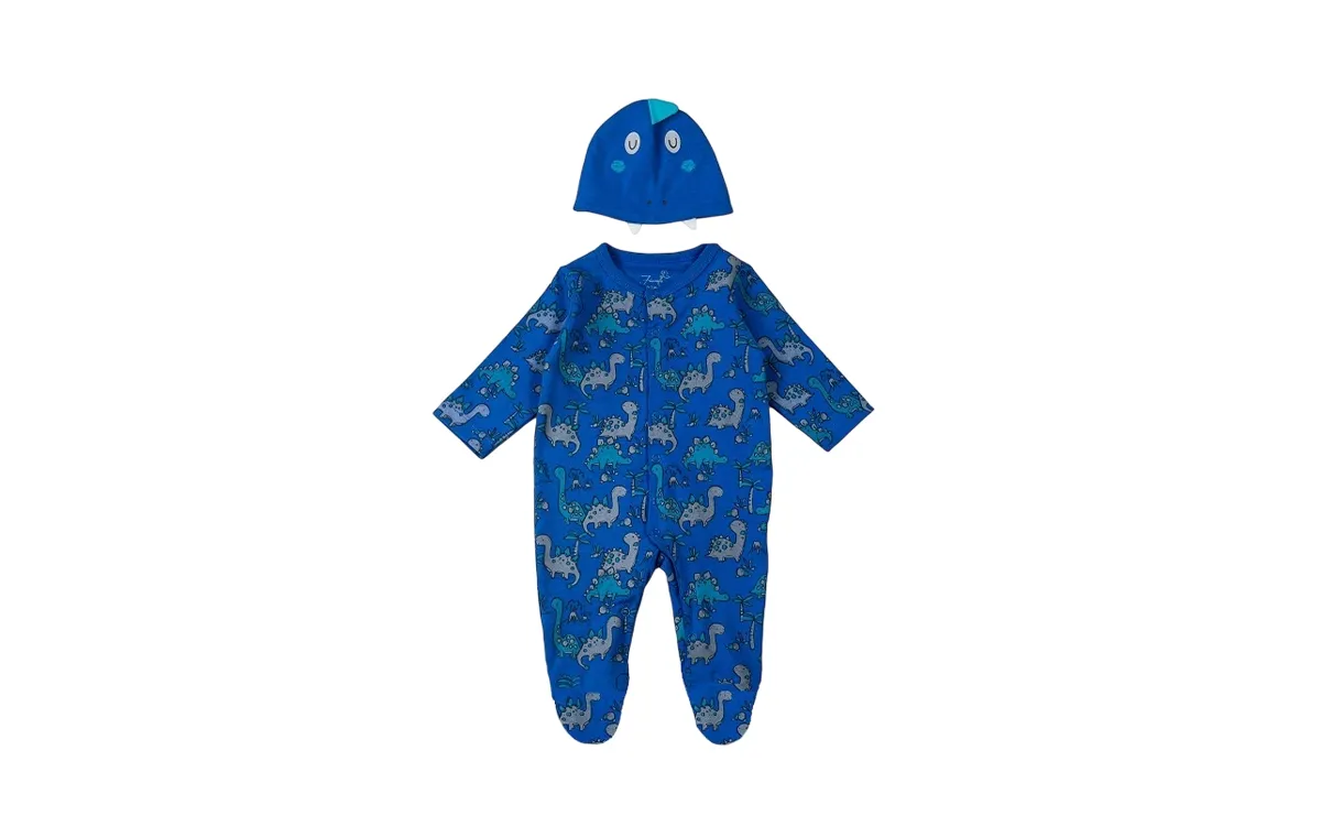 Fiorella dinosaur model baby saree and hat set