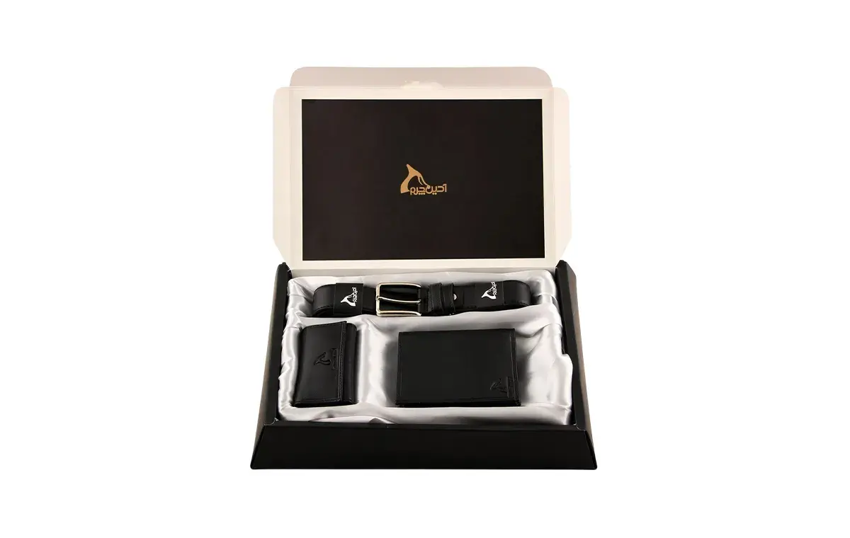 Unique leather gift set in Black Friday leather