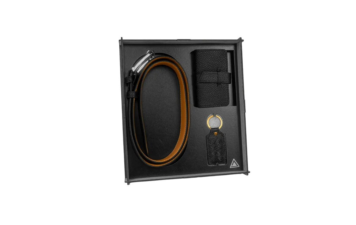 Leather gift set