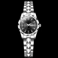 Women's quartz wristwatch with diamond model, two calendars, code 106