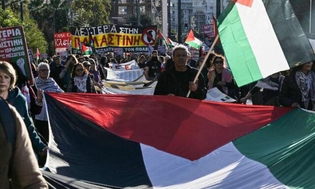 Solidarity marches with the Palestinian people around the world