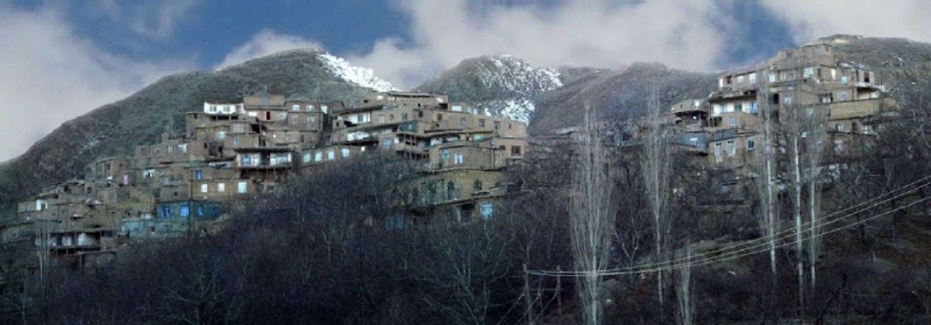 The terraced houses of Kalate Payah village
