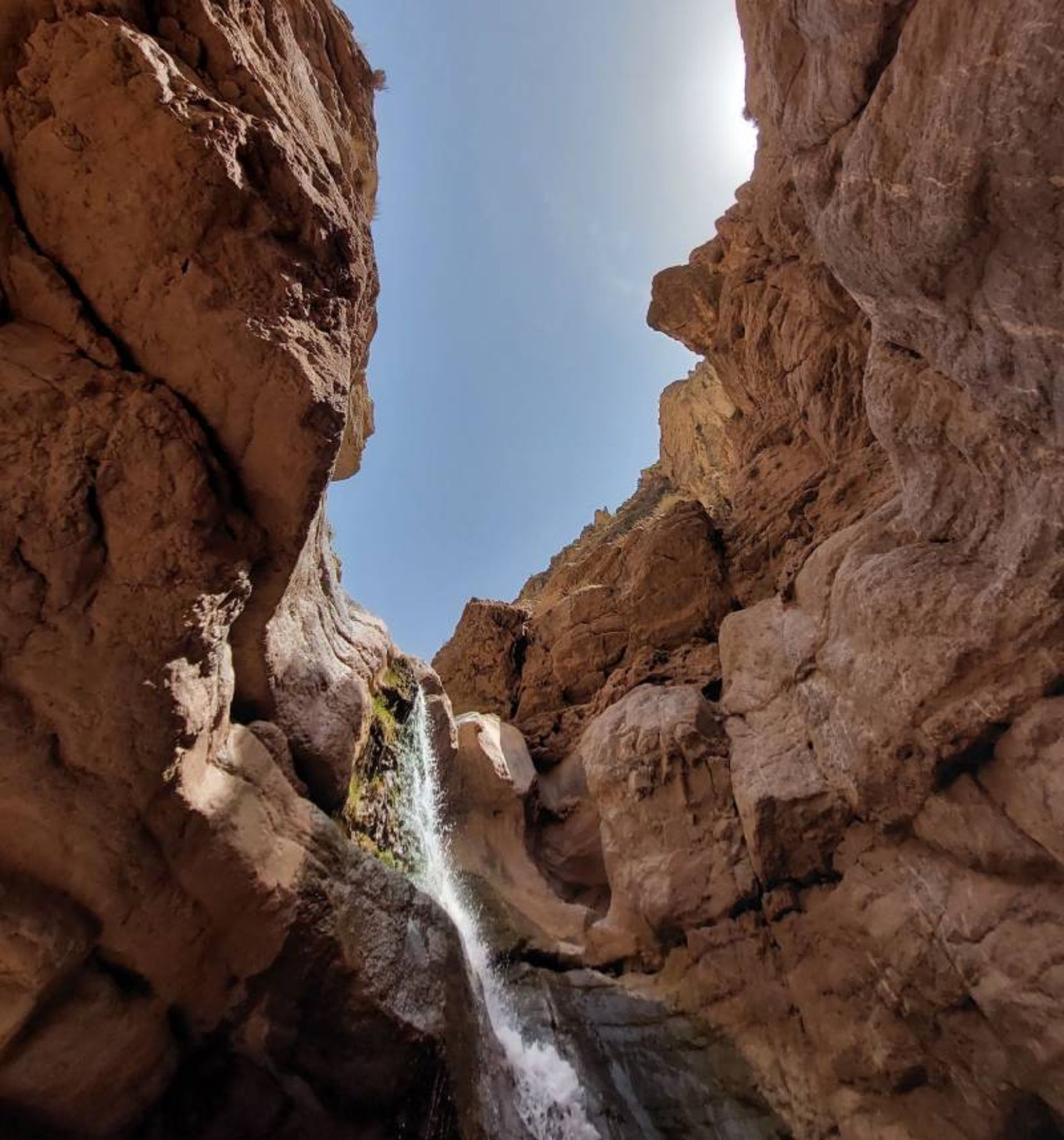 The height of Abqad village waterfall