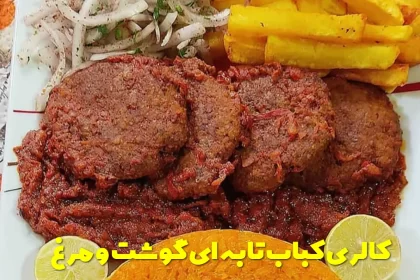 Calories in pan-roasted meat and chicken