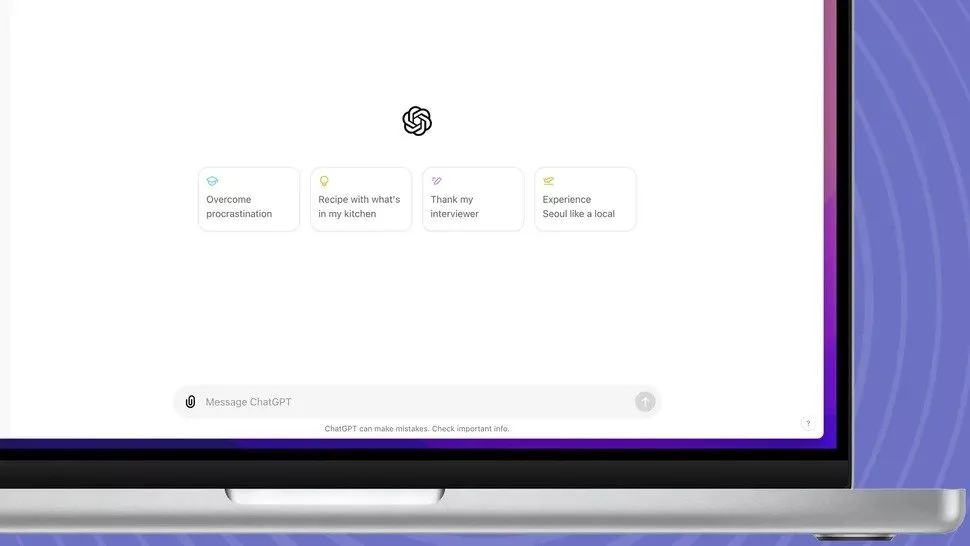 ChatGPT web chatbot interface