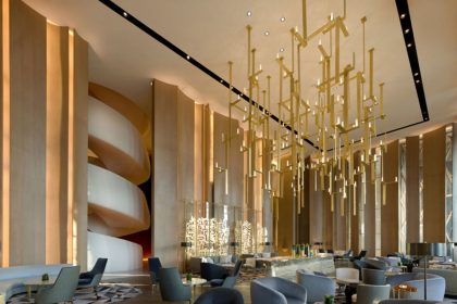 Lobby furniture and seating area in Four Seasons Hotel Kuwait