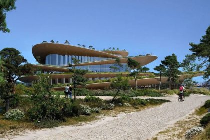 The grounds of the Hamburg New Opera Public Building