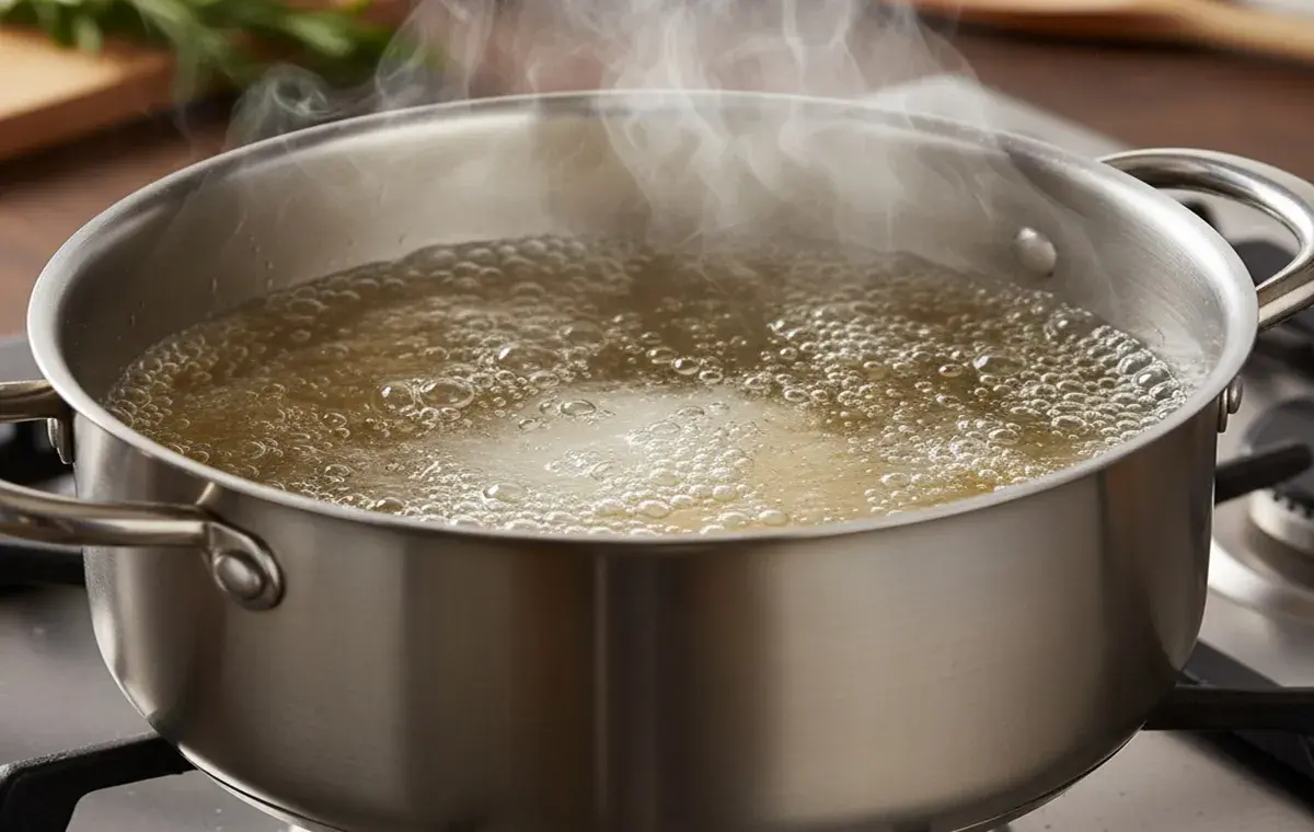 The second stage of preparation of barberry jam