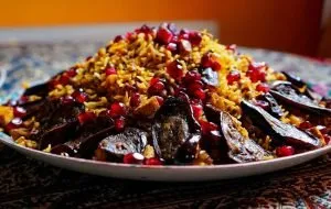 How to prepare pomegranate rice; Colorful and delicious Yalda food
