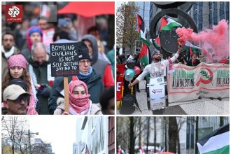 Massive demonstrations by Belgians in support of Palestine + photo