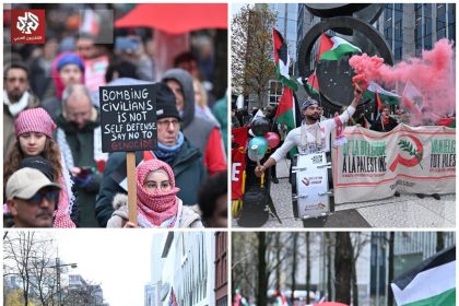 Massive demonstrations by Belgians in support of Palestine + photo