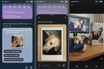 Nano Banana model in Now Brief Samsung