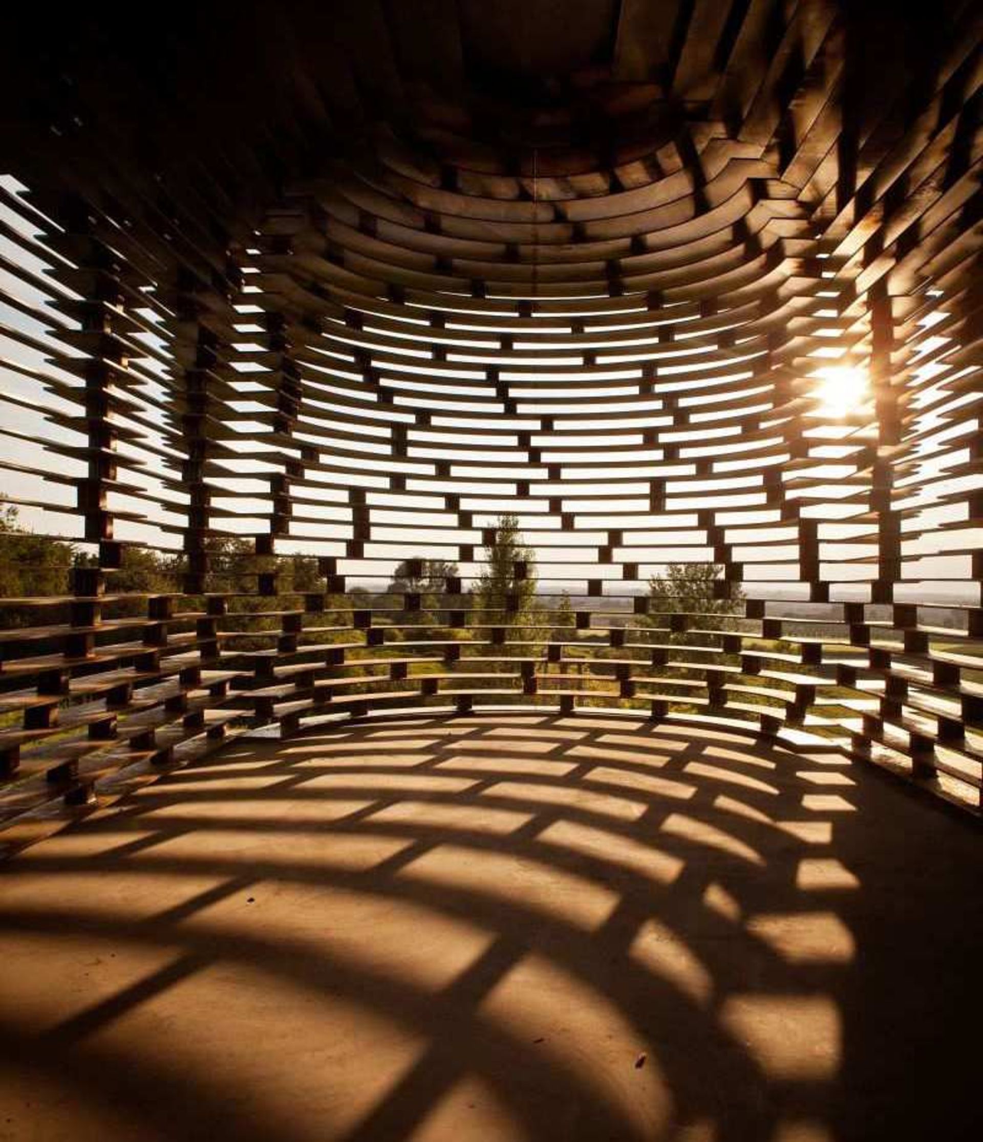 The interior of the Transparent Church of Belgium