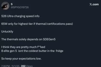 Report: Galaxy S26 Ultra's charging speed isn't very promising - diginoy