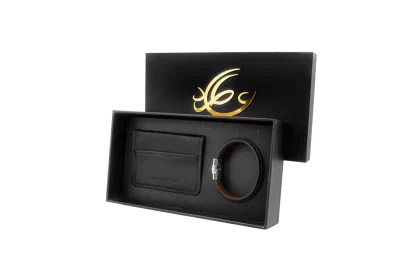 Mercury leather gift set, natural leather model