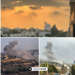 The bombardment of southern Lebanon by Zionist fighters + images