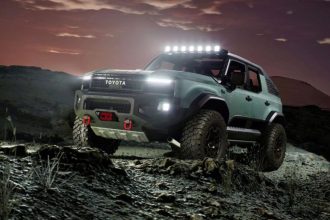 Toyota Rocks at night