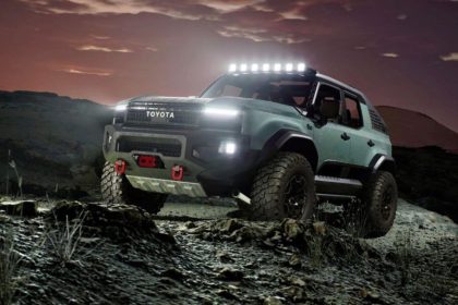 Toyota Rocks at night