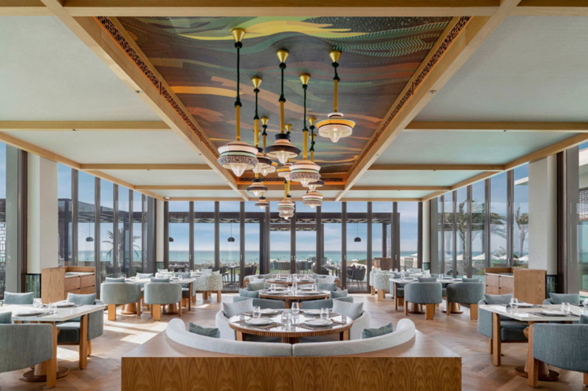 Sentaya restaurant dining hall in Abu Dhabi