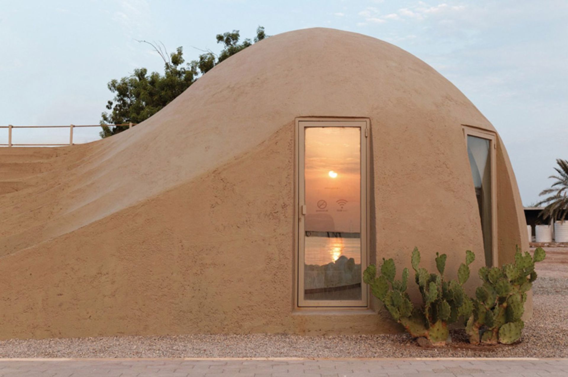 A cafe in the dome of Rong Cultural Center