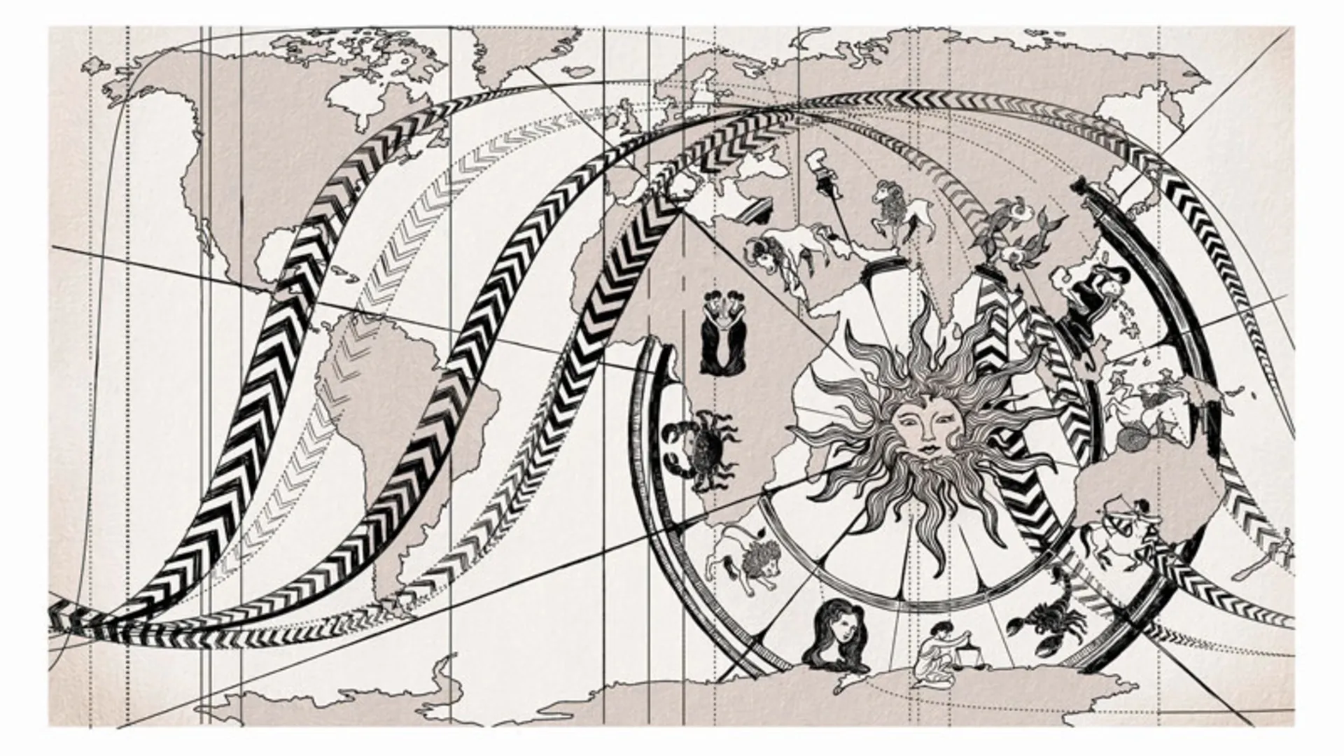 Astrocartography map