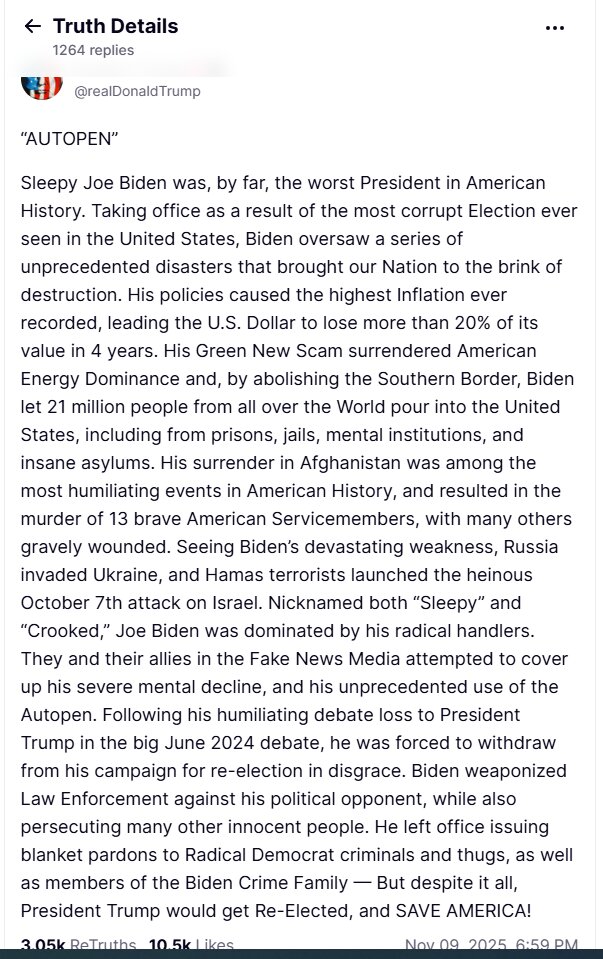 Trump: Biden brought America to the brink of destruction