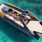 Three faces of Platopus hybrid submarine on clear waters