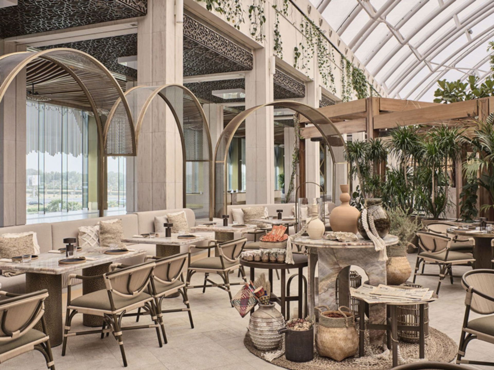 Open air restaurant in Kuwait