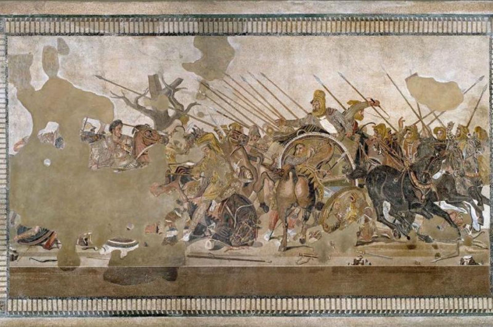 The image of the war between Alexander and the Achaemenid king in the Alexander mosaic of Italy