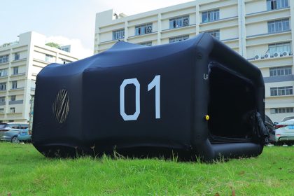 Air station tent in the green space