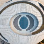 The top view of the flying rock structure of Zonhua Hotel