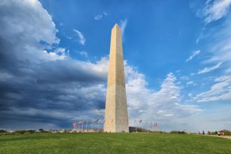 The Washington Monument and its surrounding nature