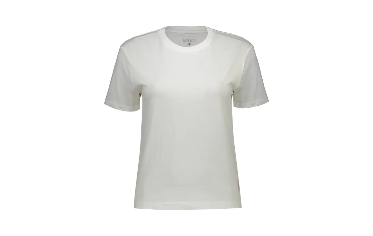 Women's short sleeve t-shirt in white color in black friday women's clothing